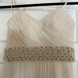 Gorgeous gown beautiful beading, never worn, lurex and jersey fabric.